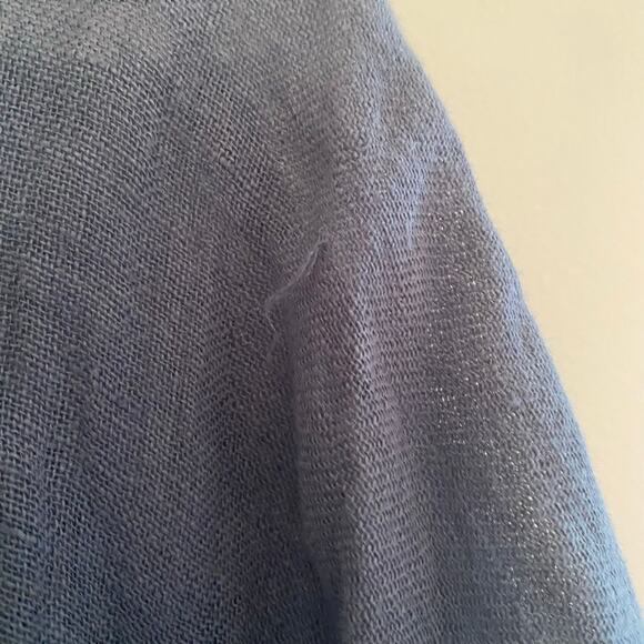 Fate by LFD 100% Linen Blouse Blue Womens Size Small - Picture 8 of 8